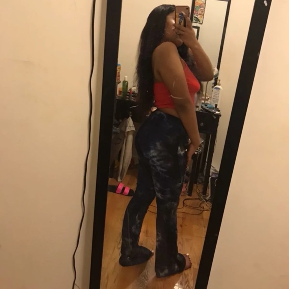 Tye dye bell bottom pants